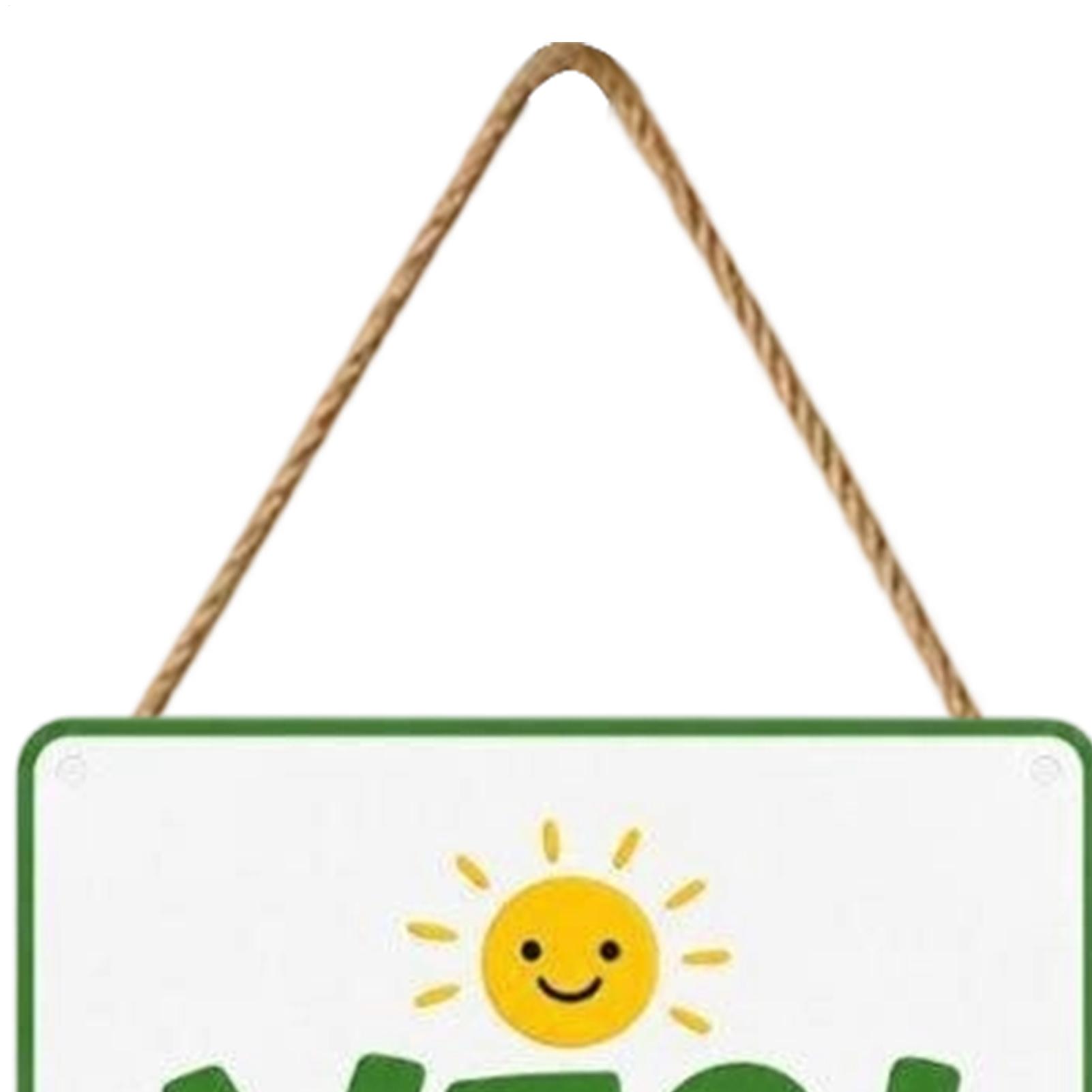 Kids Outdoor Garden - Çift Taraflı Metal Kapı Askısı Yaz
