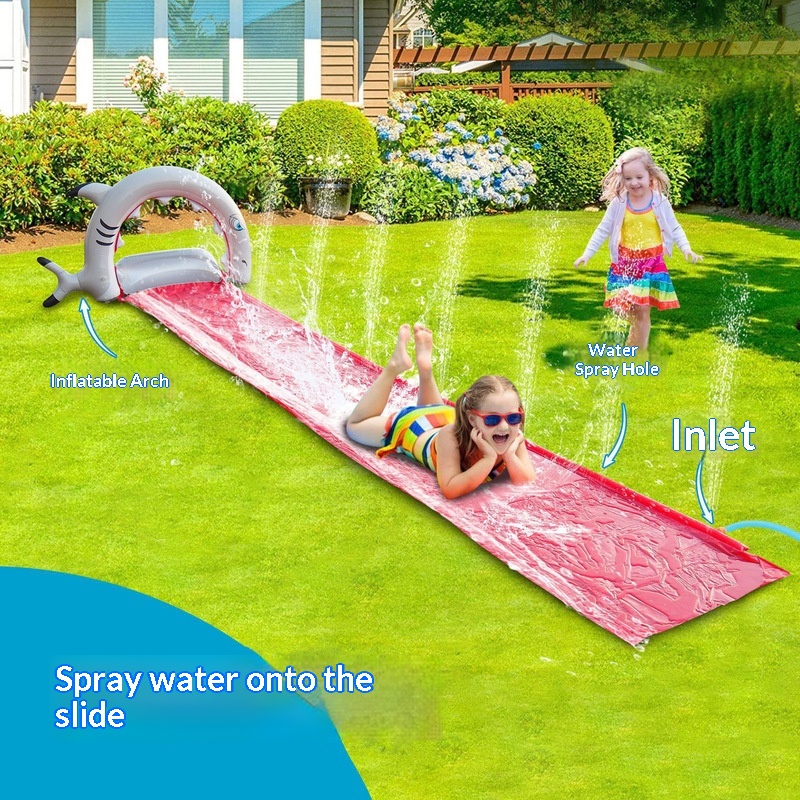 Kids Outdoor Garden - Çocuklar için Şişme Balina Su Kaydırağı