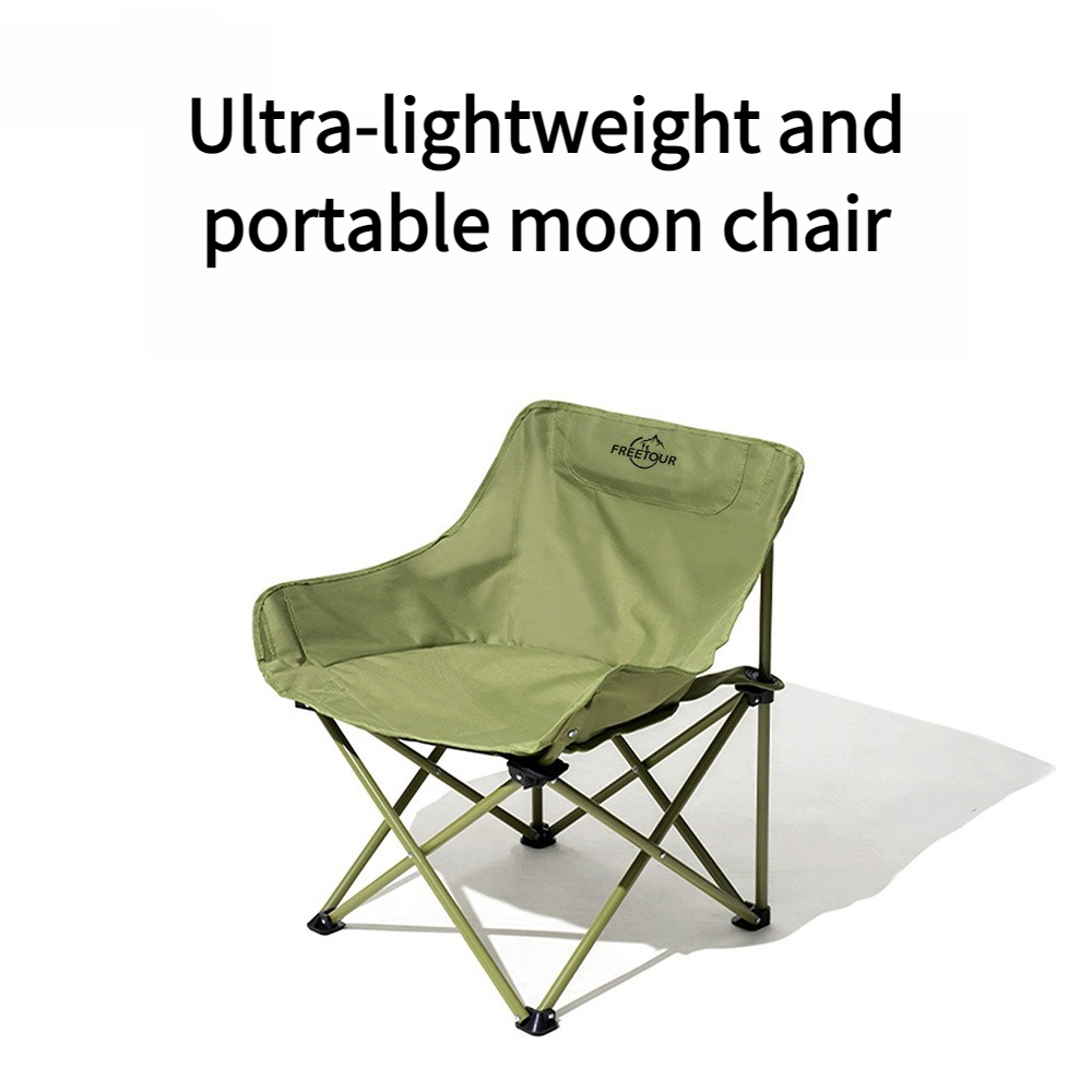 Kids Outdoor Folding Chair - Taşınabilir Ay Kamp Sandalyesi Arkalıklı Katlanır