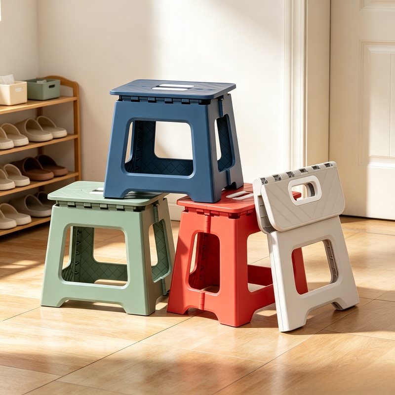 Kids Outdoor Folding Chair - 2026 Yeni Kalınlaştırılmış Plastik Katlanır Sehpa