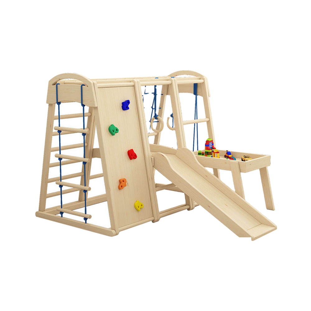 Kids Outdoor Gym Equipment - İç ve Dış Mekan Ahşap Çocuk