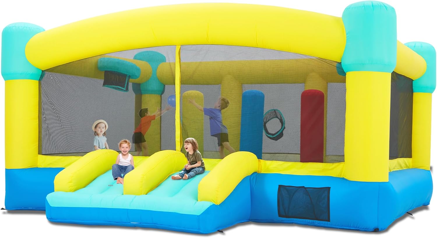 Kids Outdoor House With Slide - Büyük Zıplama Evi, 15 x 14.8
