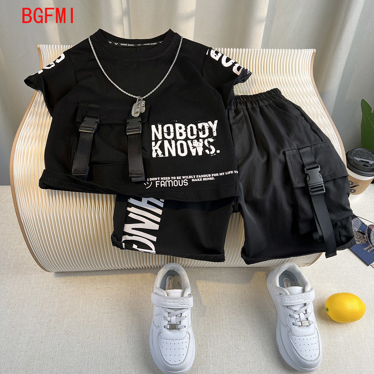 Kids Outdoor Overalls - Erkek bebek Giysileri Set Yaz Kore