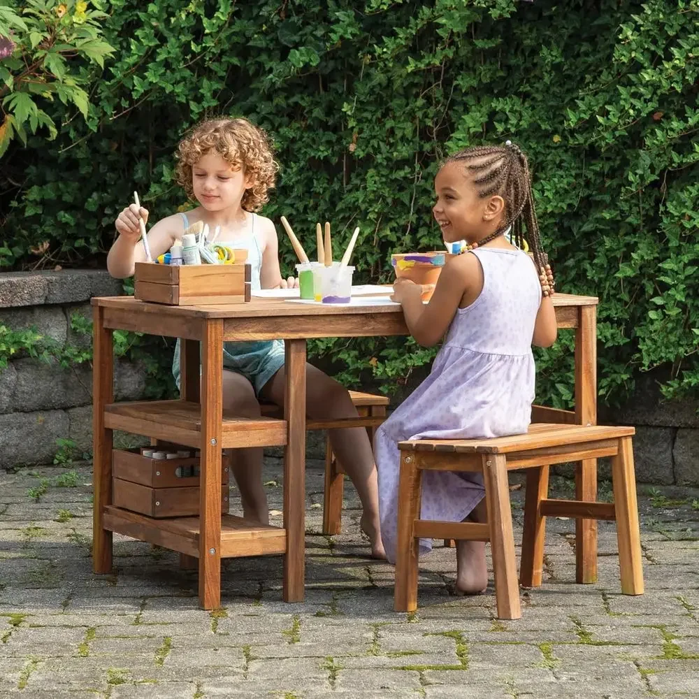 Kids Outdoor Picnic Table - Çocuklar İçin Açık Hava Sandıklı Masa