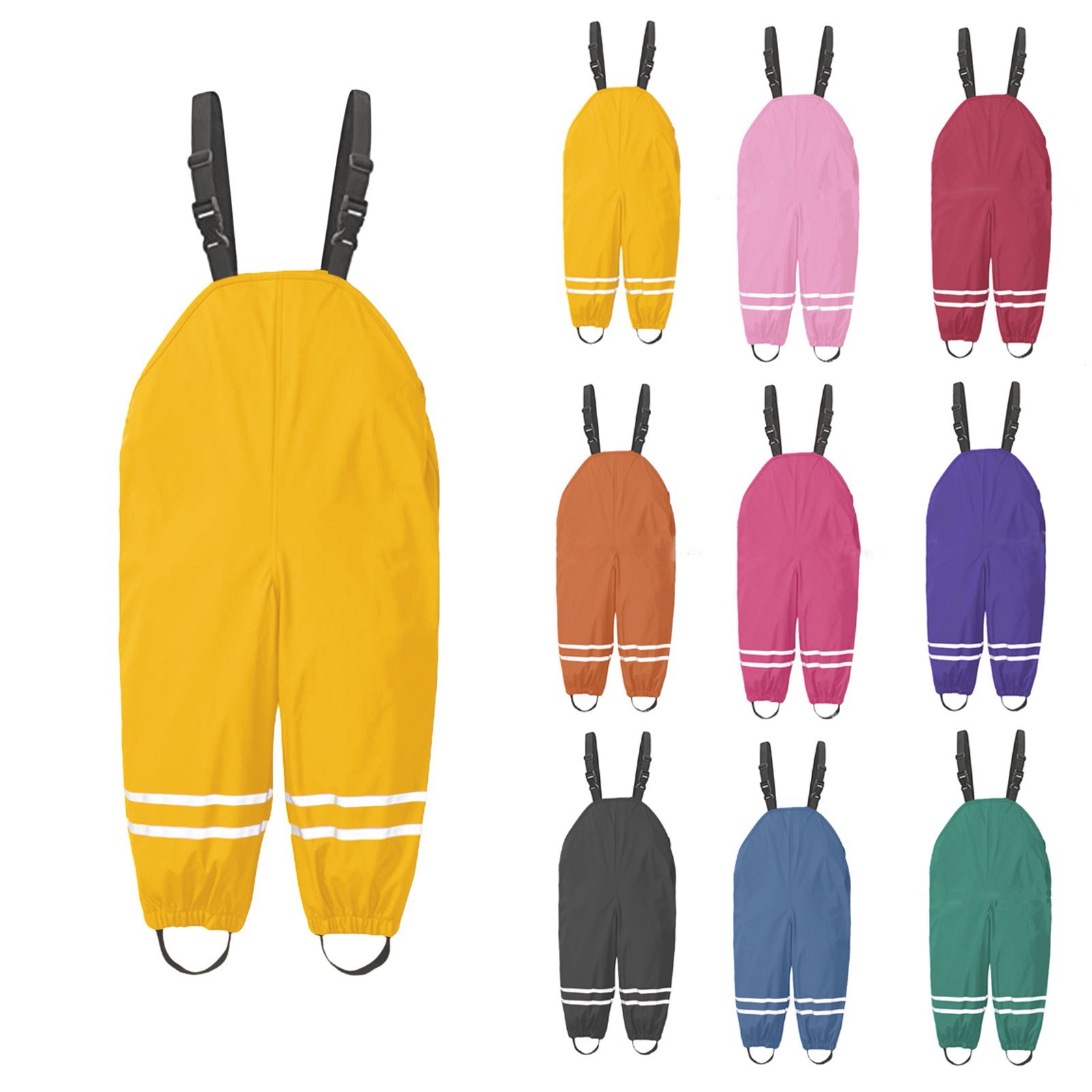Kids Outdoor Overalls - 1-8Y Yağmur Pantolon Yürümeye Başlayan Çocuklar