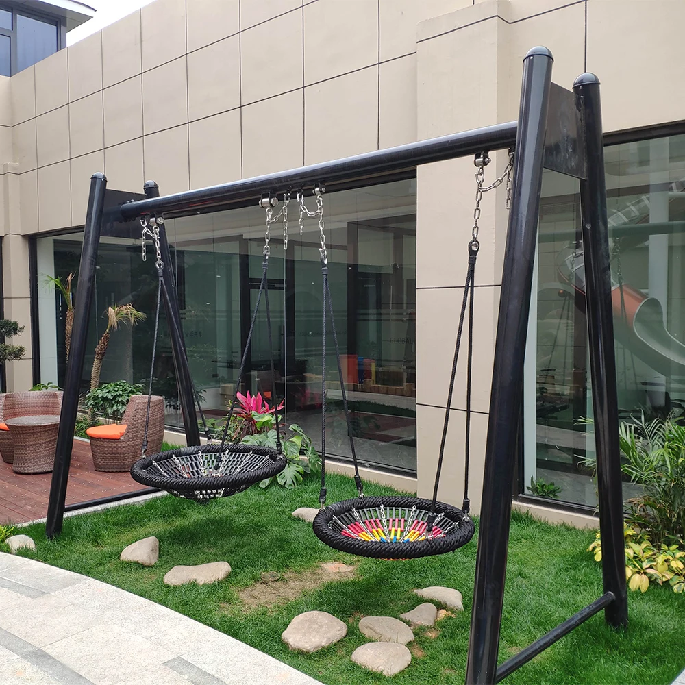 Kids Outdoor Nest Swing - Üstün Kaliteli Yuvarlak Çocuklar İçin Çift