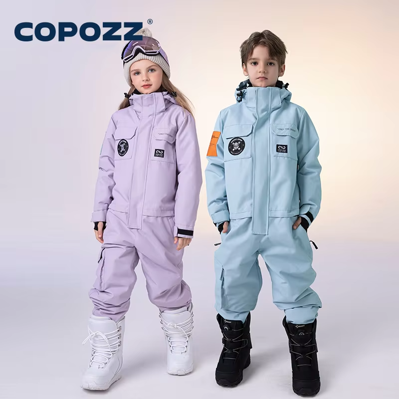 Kids Outdoor Overalls - Pozz çocuk Snowsuit çocuklar kayak takım