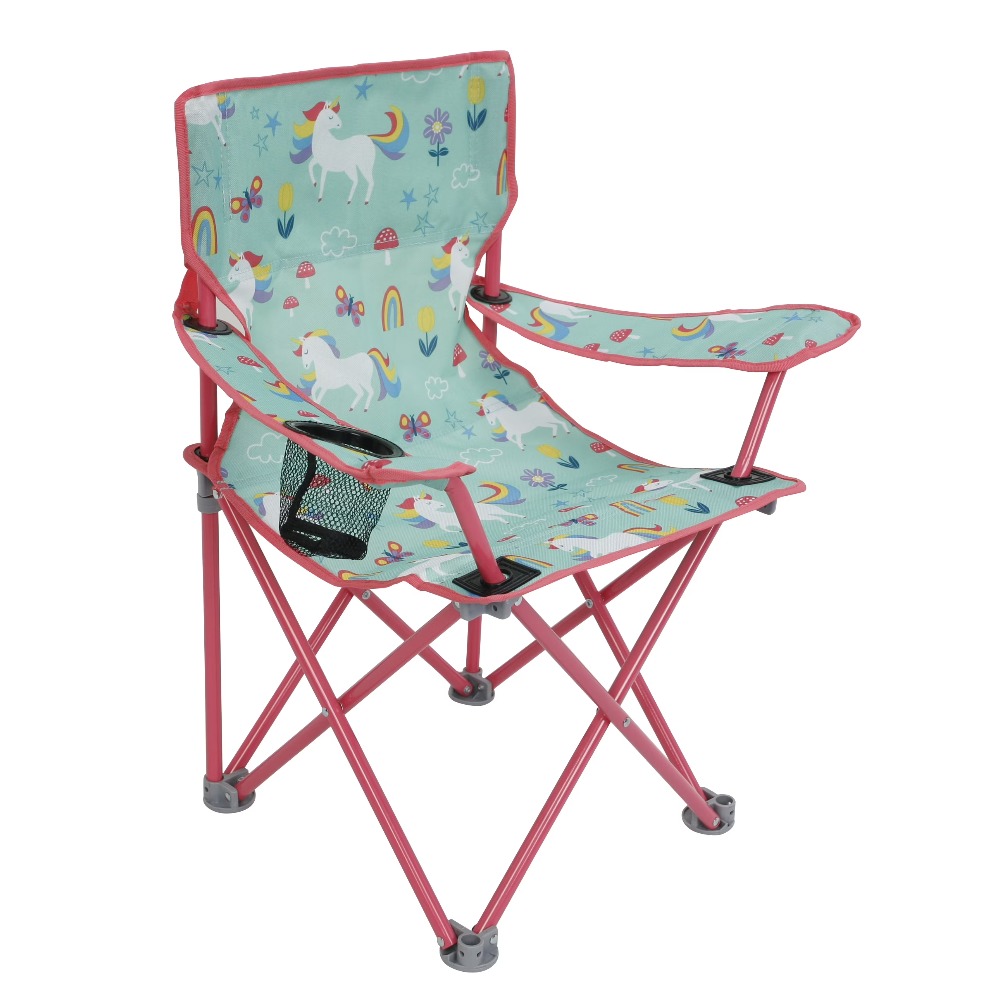 Kids Unicorn Outdoor Chair - Çocuklar için Güvenlik Kilidi ve Unicorn