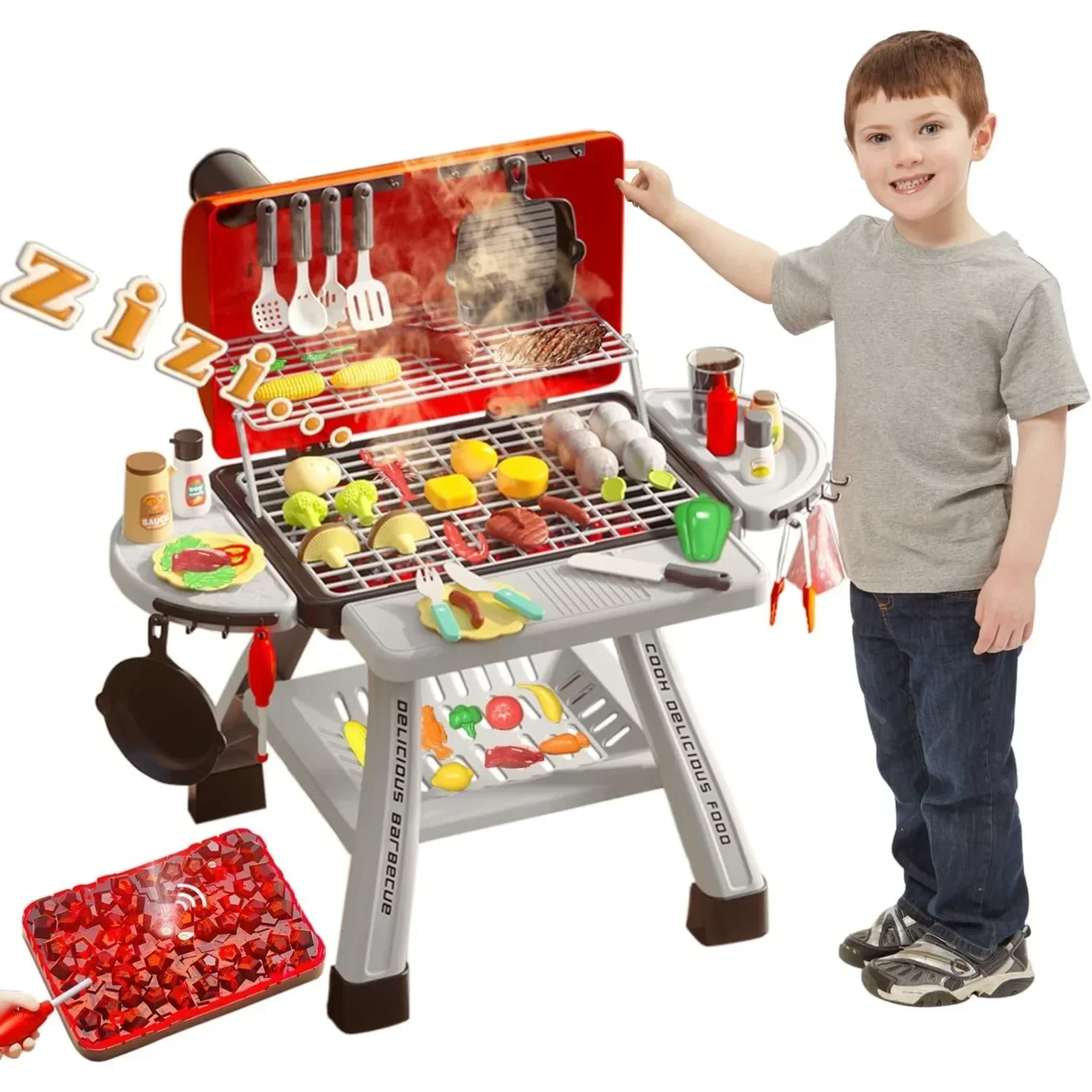 Kids Outdoor Bbq - Barbekü ızgara oyuncak seti çocuklar barbekü