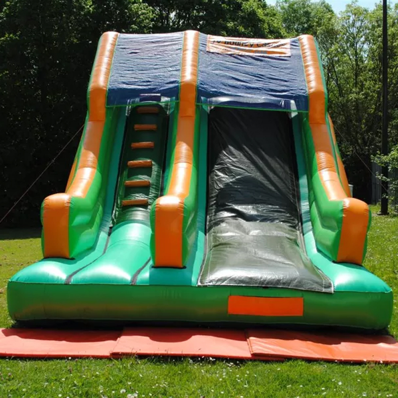 Kids Outdoor House With Slide - Sıçrama Slaytları Sıçrama Ev Açık Hava
