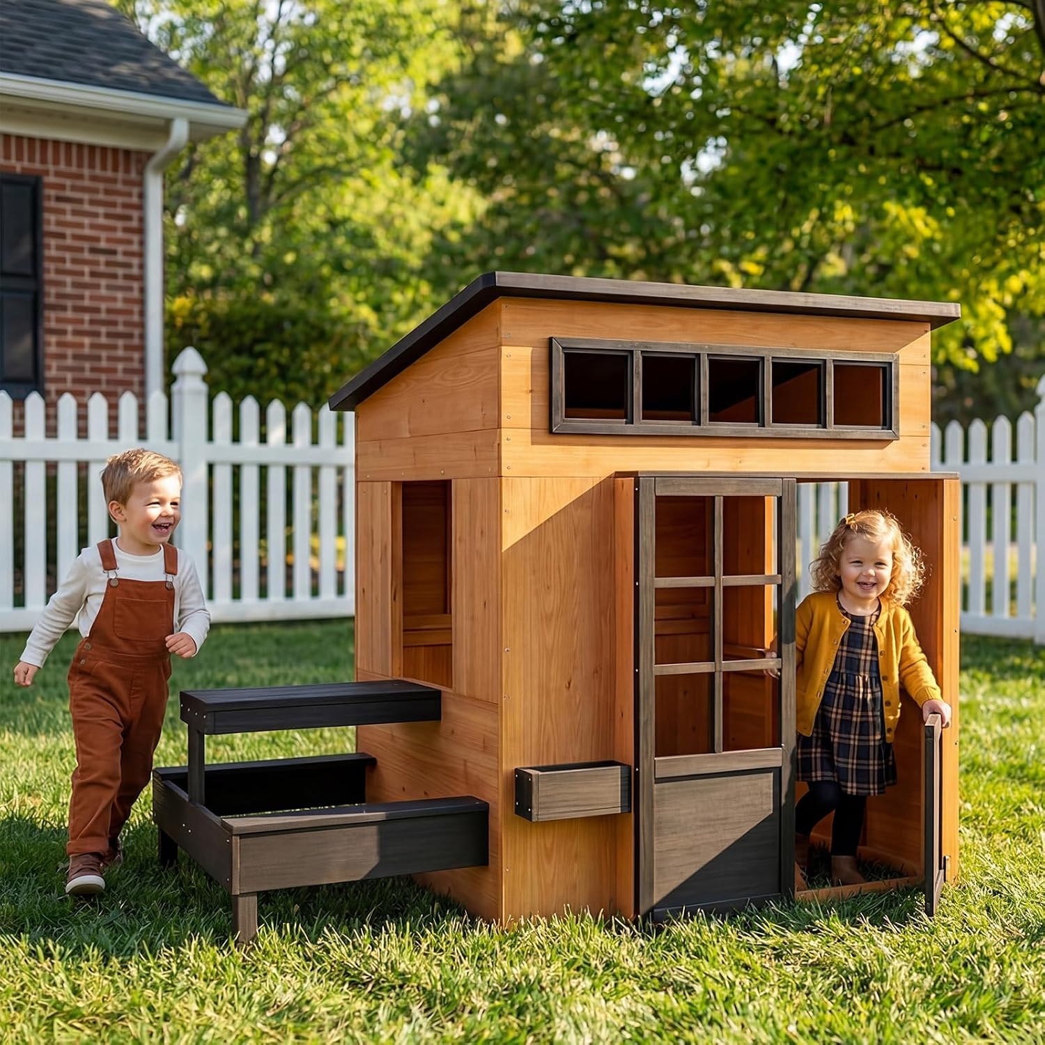 Kids Outdoor Chalkboard - Nordivale Açık Hava Oyun Evi Modern