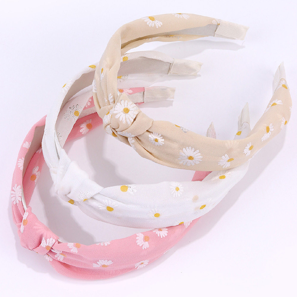 Kids Outdoor Gifts - 3 adet/takım Papatya Desen Kafa Bandı
