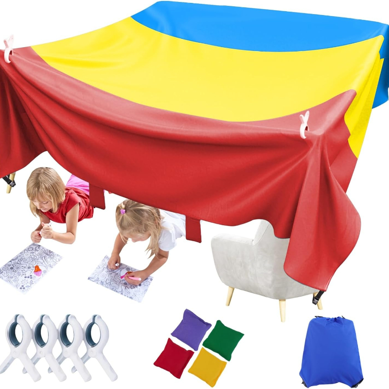 Kids Outdoor Fort Building Kit - Yeni Sihirli Çocuklar İçin Kale Yapım