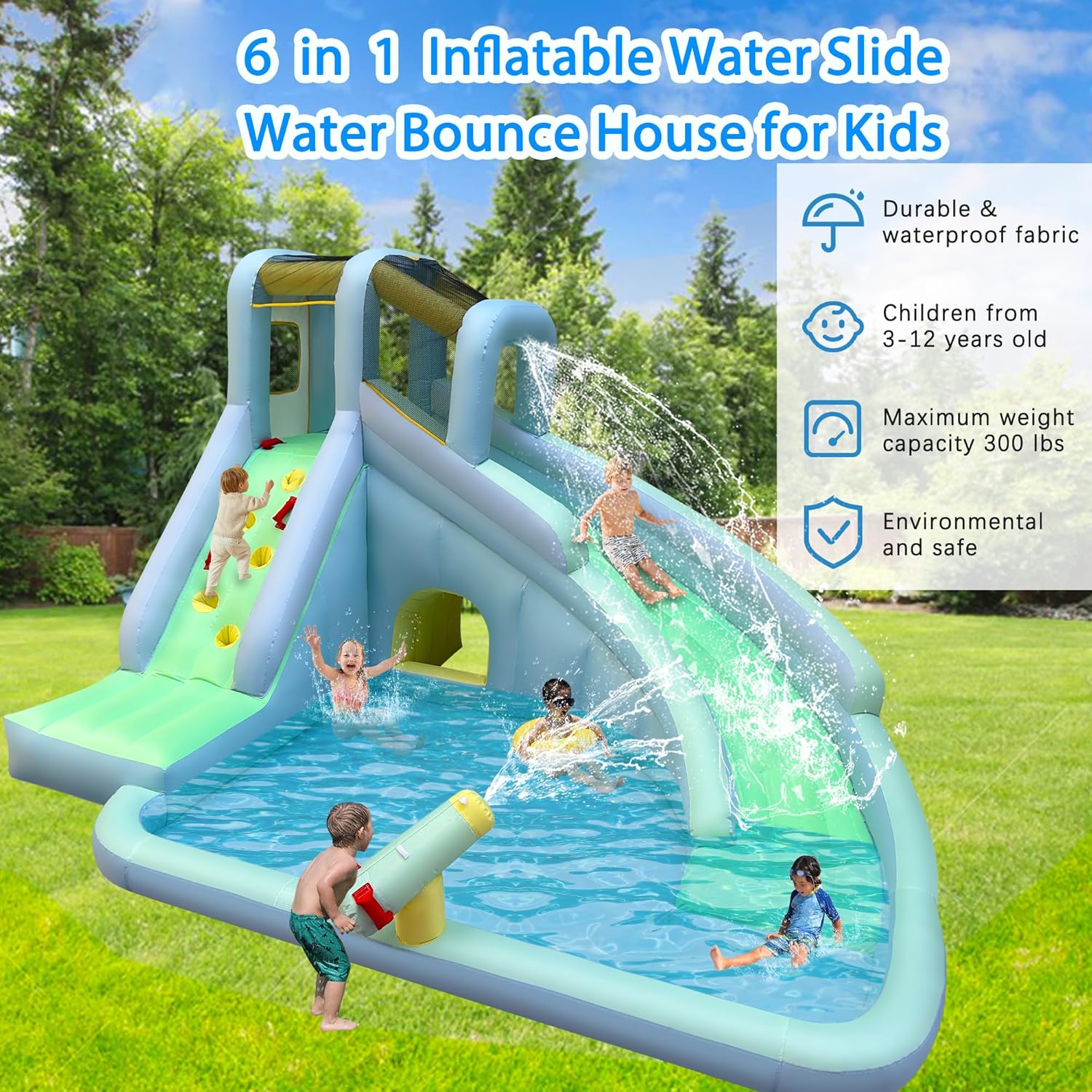 6'sı 1 Arada Şişme Çocuk Oyun  - Kids Outdoor Climbing incelemesi ve fiyatı