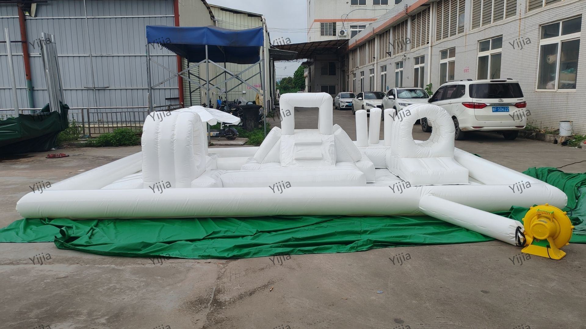 Stok 6M yumuşak oyun ekipmanla - Kids Outdoor House With Slide incelemesi ve fiyatı