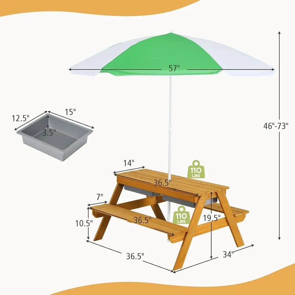 3'ü 1 Arada Yüksekliği Ayarlan - Kids Outdoor Picnic Table incelemesi ve fiyatı