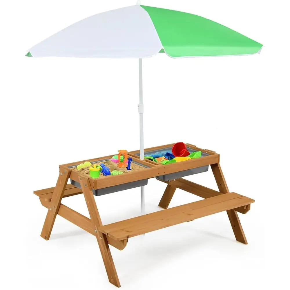 Çocuklar için Çıkarılabilir Ku - Kids Outdoor Picnic Table incelemesi ve fiyatı