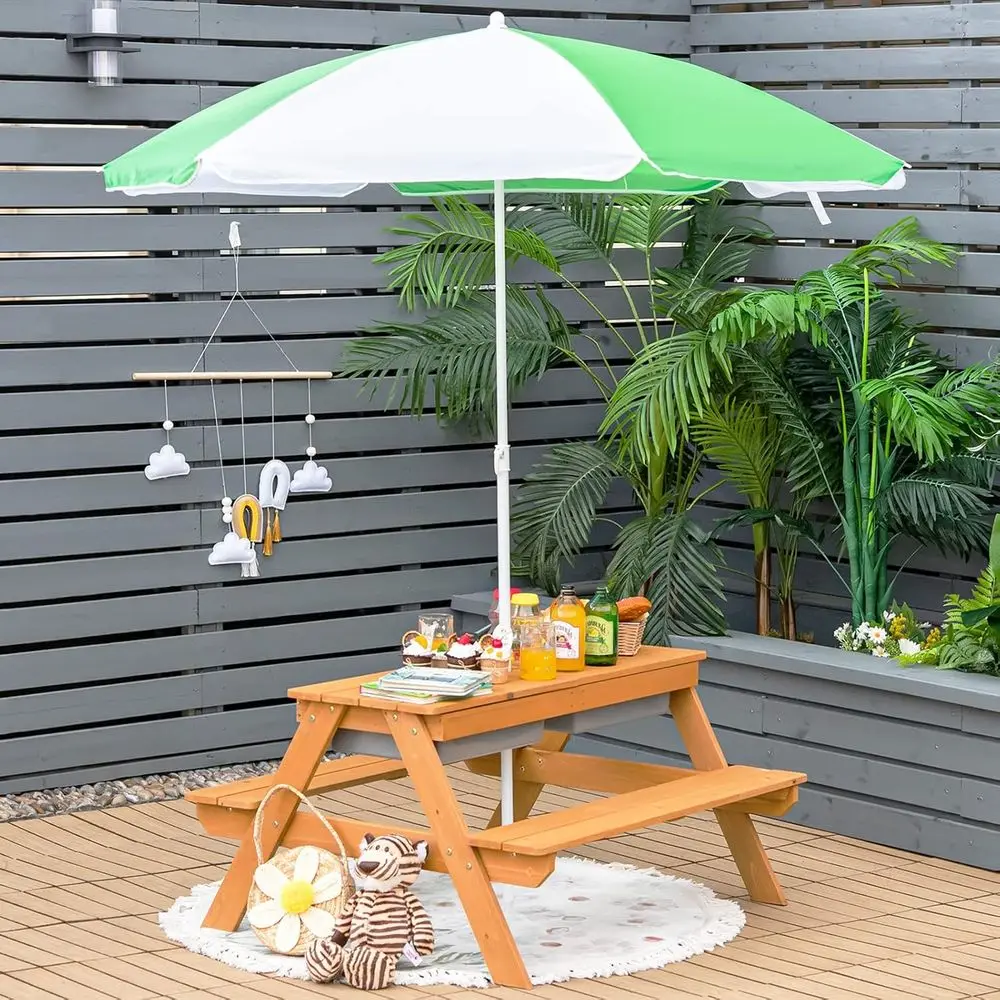 Çocuklar için Çıkarılabilir Ku - Kids Outdoor Picnic Table incelemesi ve fiyatı