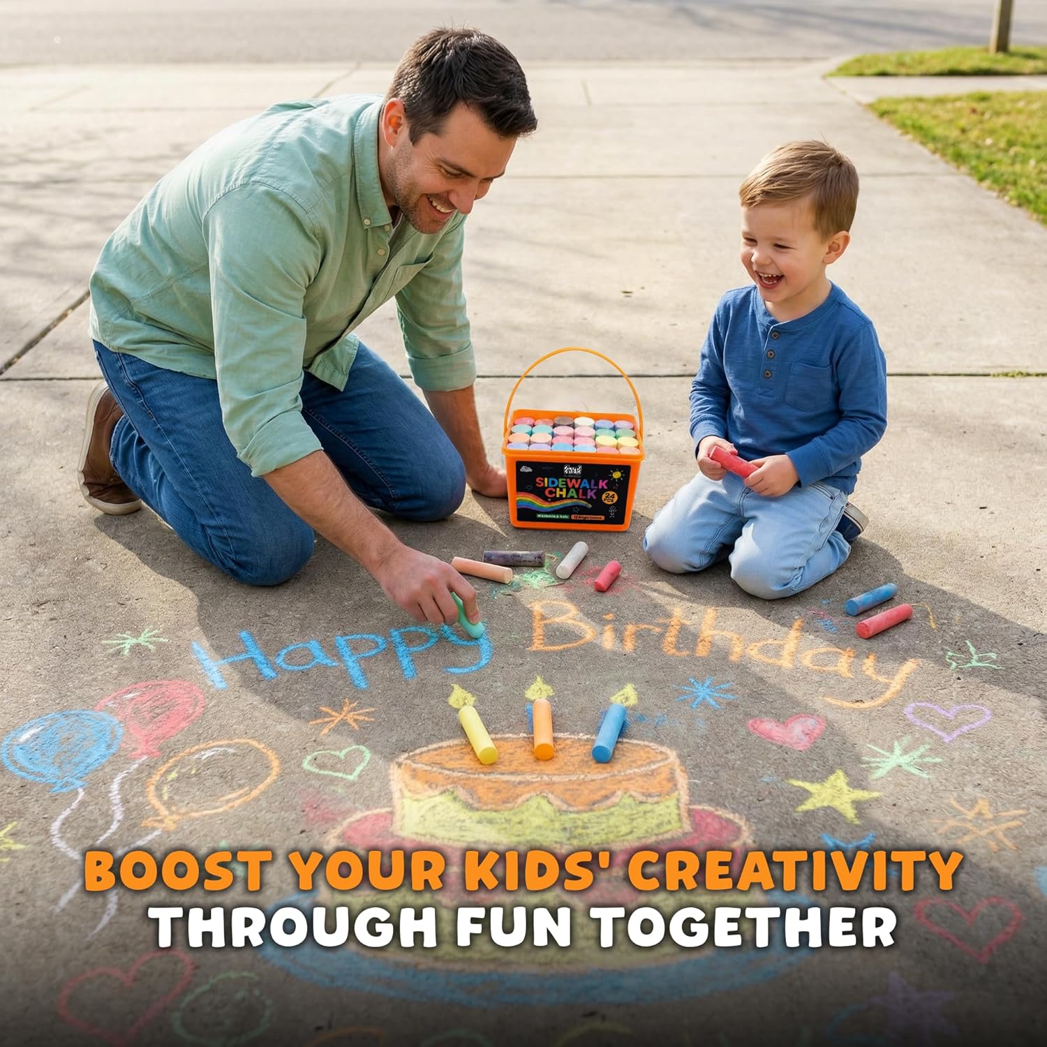 24 Adet Çocuklar İçin Kaldırım - Kids Outdoor Chalkboard incelemesi ve fiyatı