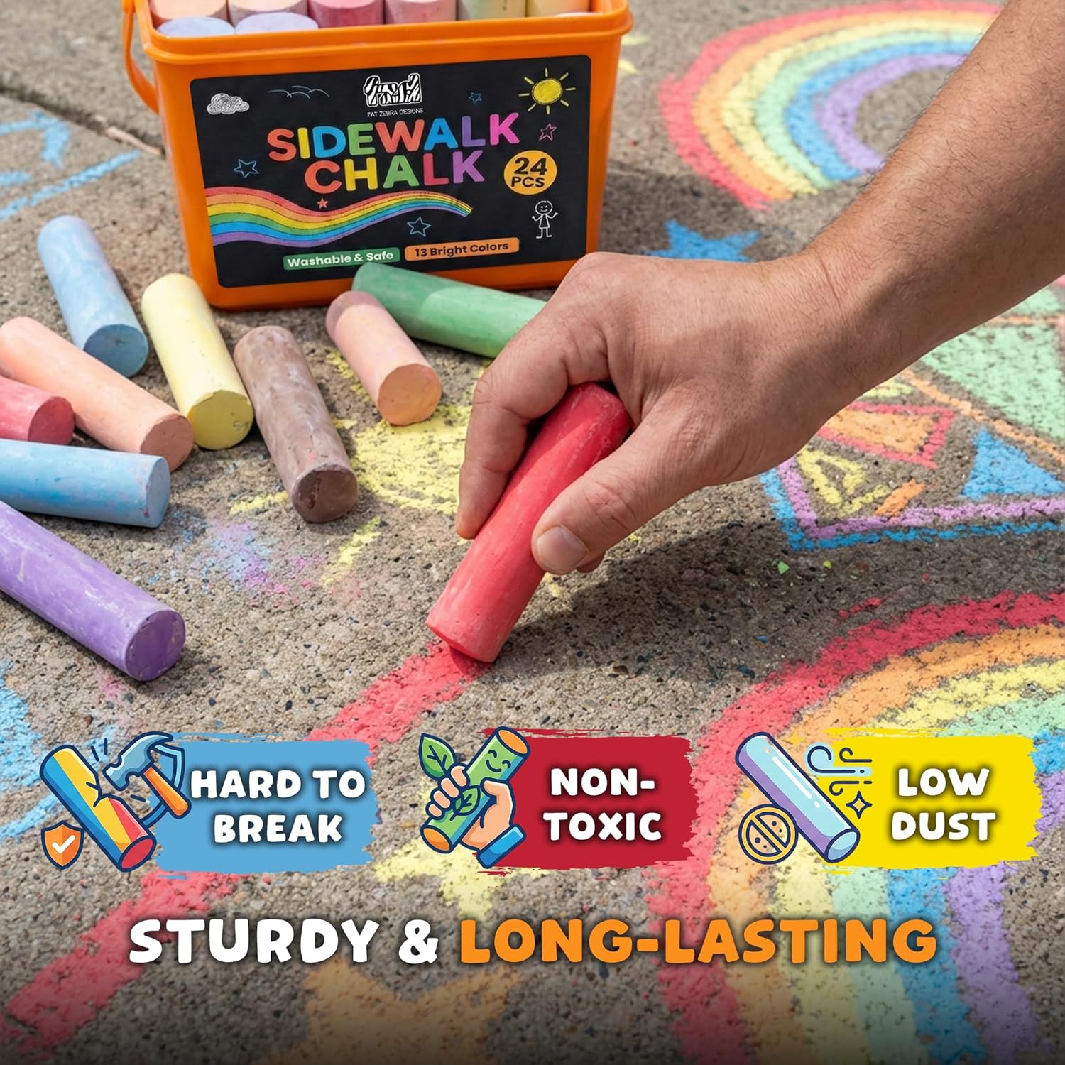 24 Adet Çocuklar İçin Kaldırım - Kids Outdoor Chalkboard incelemesi ve fiyatı
