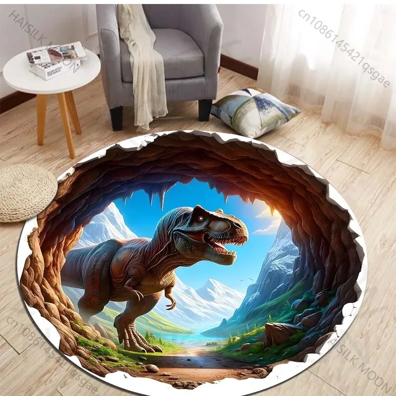 HD 3D Dinozor Baskı Yuvarlak H - Kids Outdoor Flooring incelemesi ve fiyatı