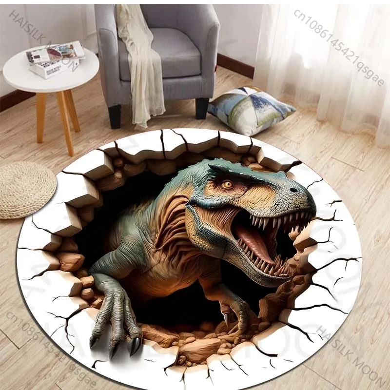 HD 3D Dinozor Baskı Yuvarlak H - Kids Outdoor Flooring incelemesi ve fiyatı