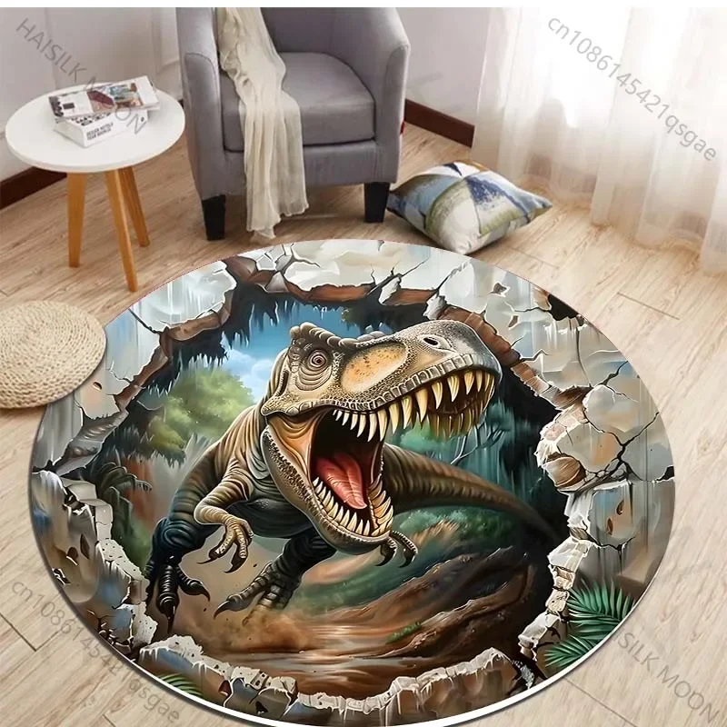HD 3D Dinozor Baskı Yuvarlak H - Kids Outdoor Flooring incelemesi ve fiyatı