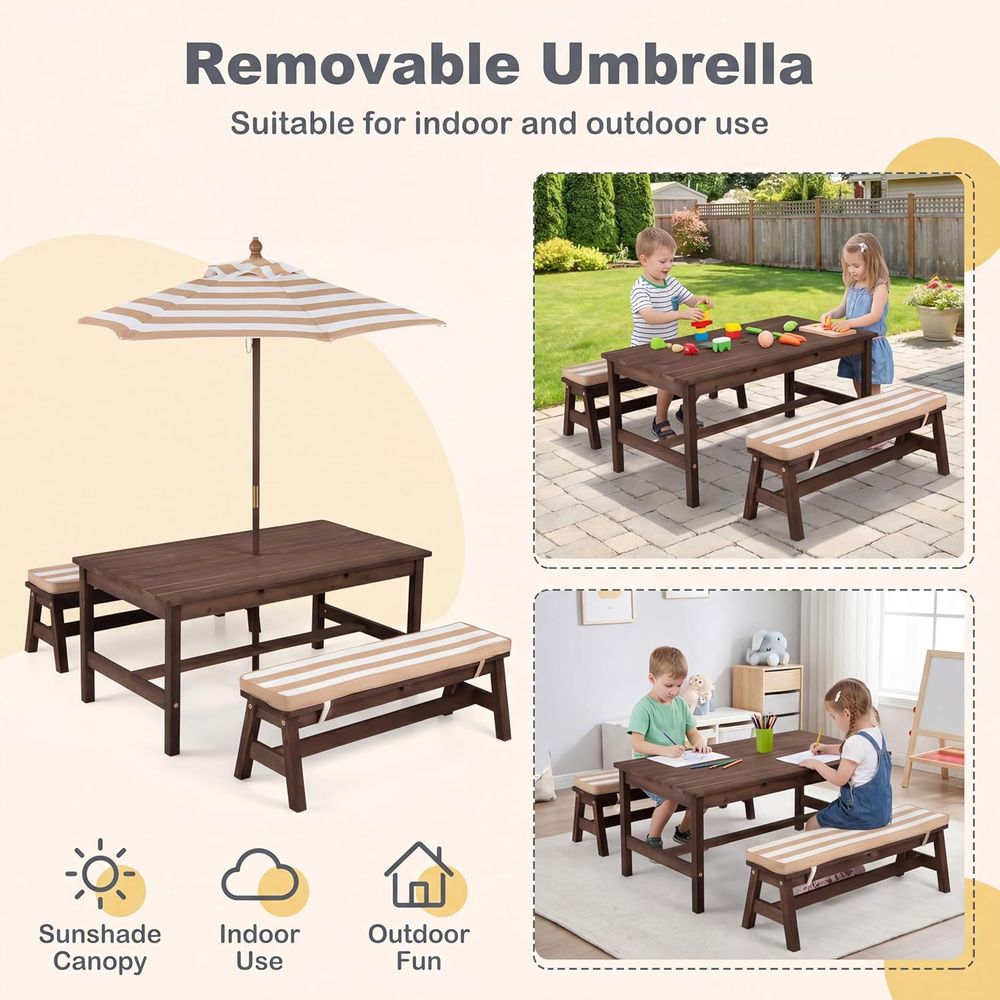Çocuk Piknik Masası, Büyük 42“ - Kids Outdoor Picnic Table incelemesi ve fiyatı
