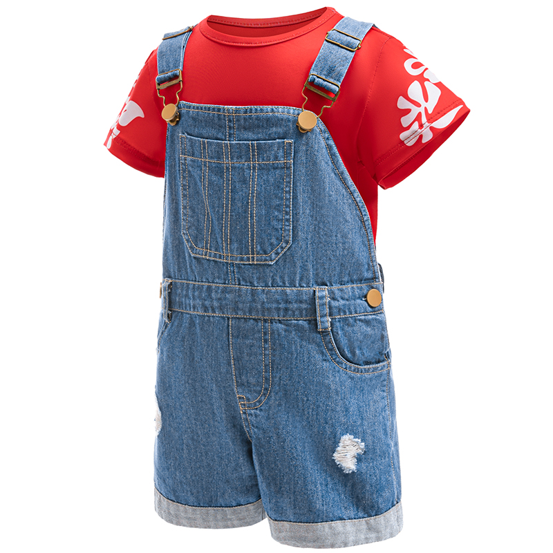 Çocuk Kız Yaz İki Parçalı Setl - Kids Outdoor Overalls incelemesi ve fiyatı