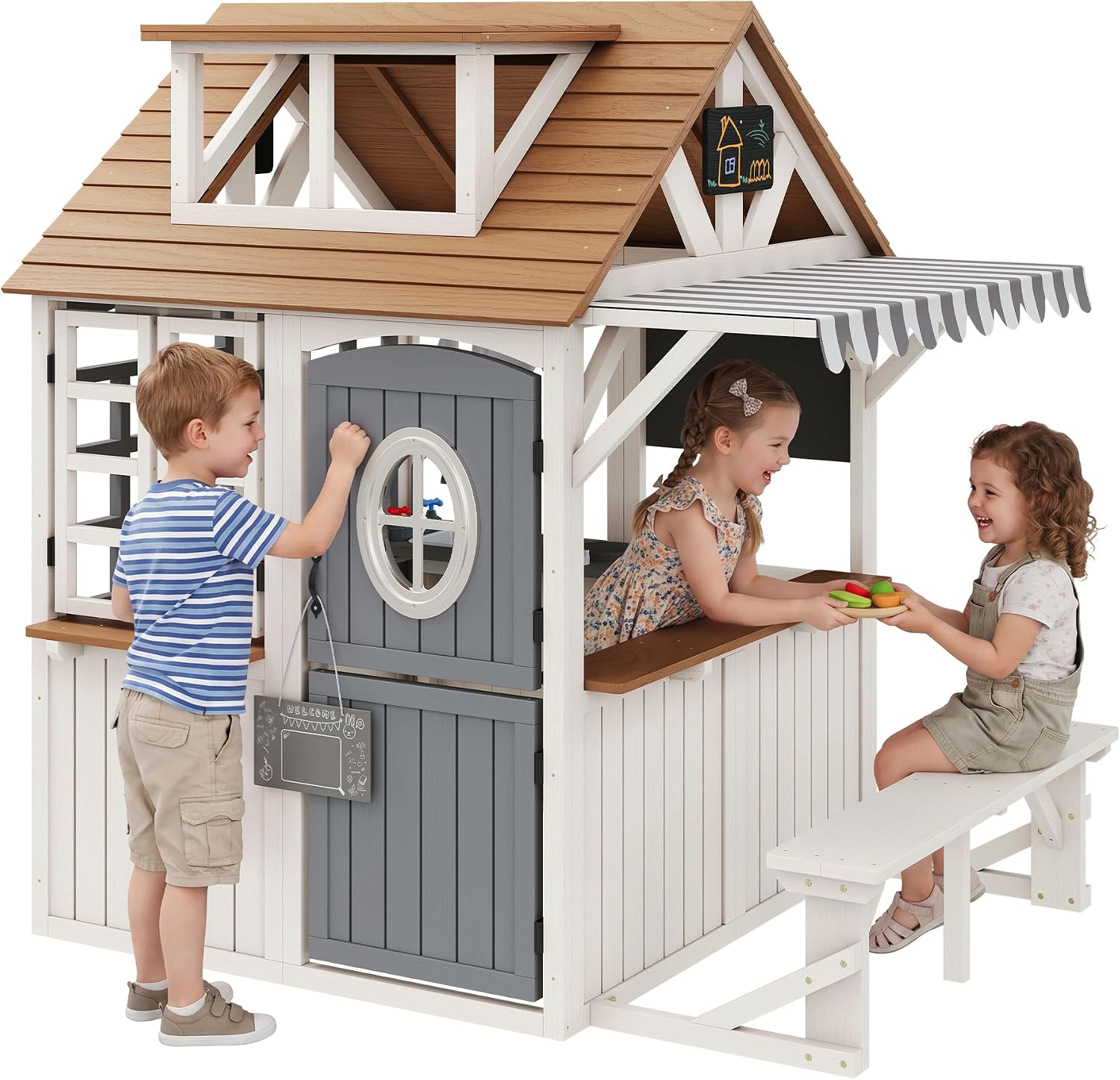 Dayanıklı Köknar Ahşap Açık Ha - Kids Outdoor Chalkboard incelemesi ve fiyatı