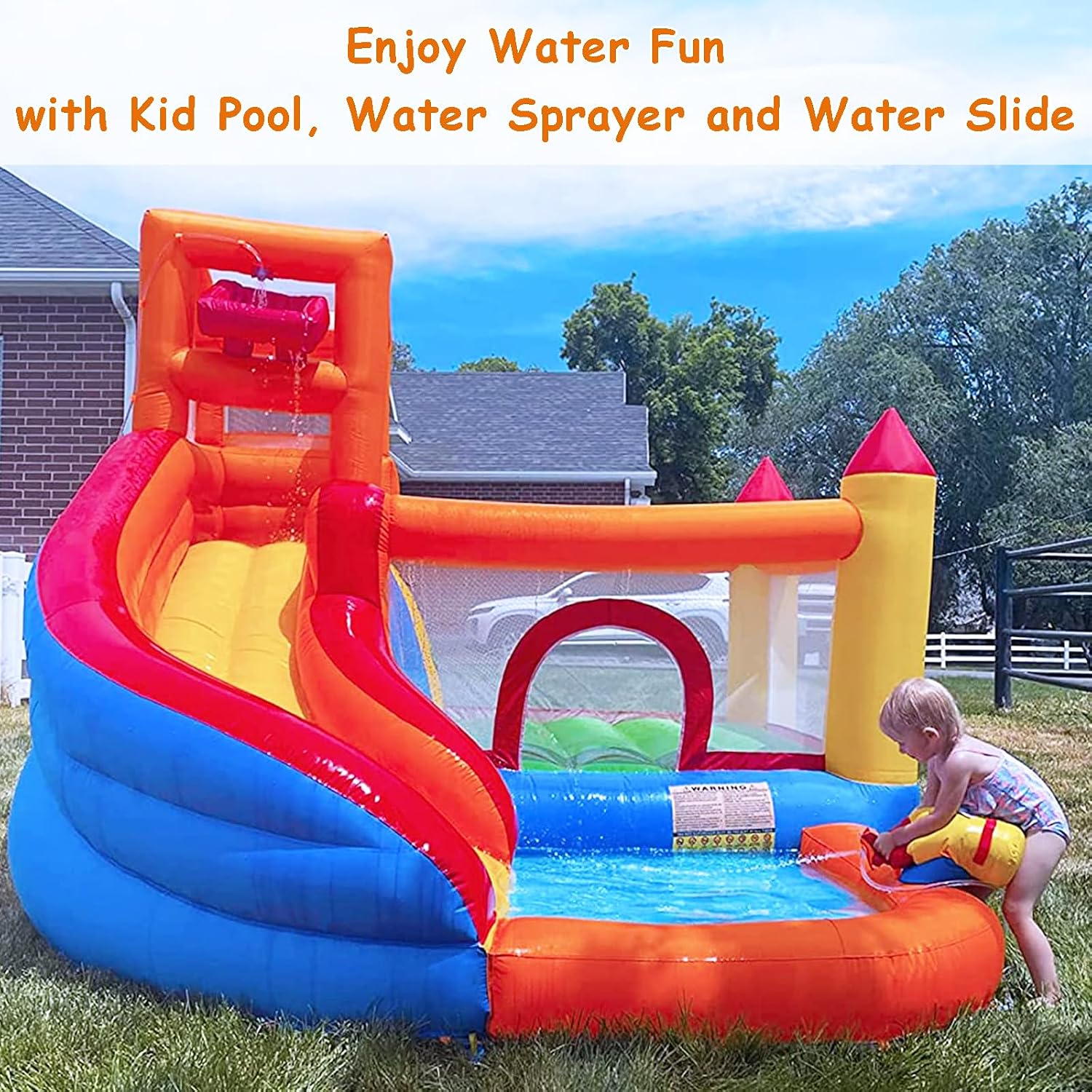 HuaKastro Çocuklar İçin Havuzl - Kids Outdoor House With Slide incelemesi ve fiyatı