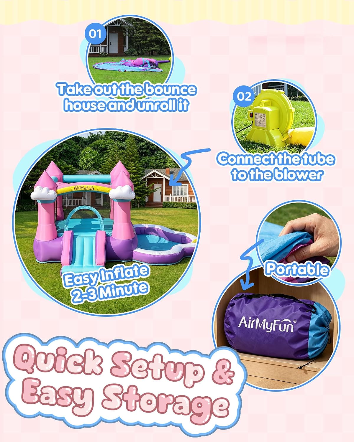 3-8 Yaş Çocuklar İçin Pembe İç - Kids Outdoor House With Slide incelemesi ve fiyatı