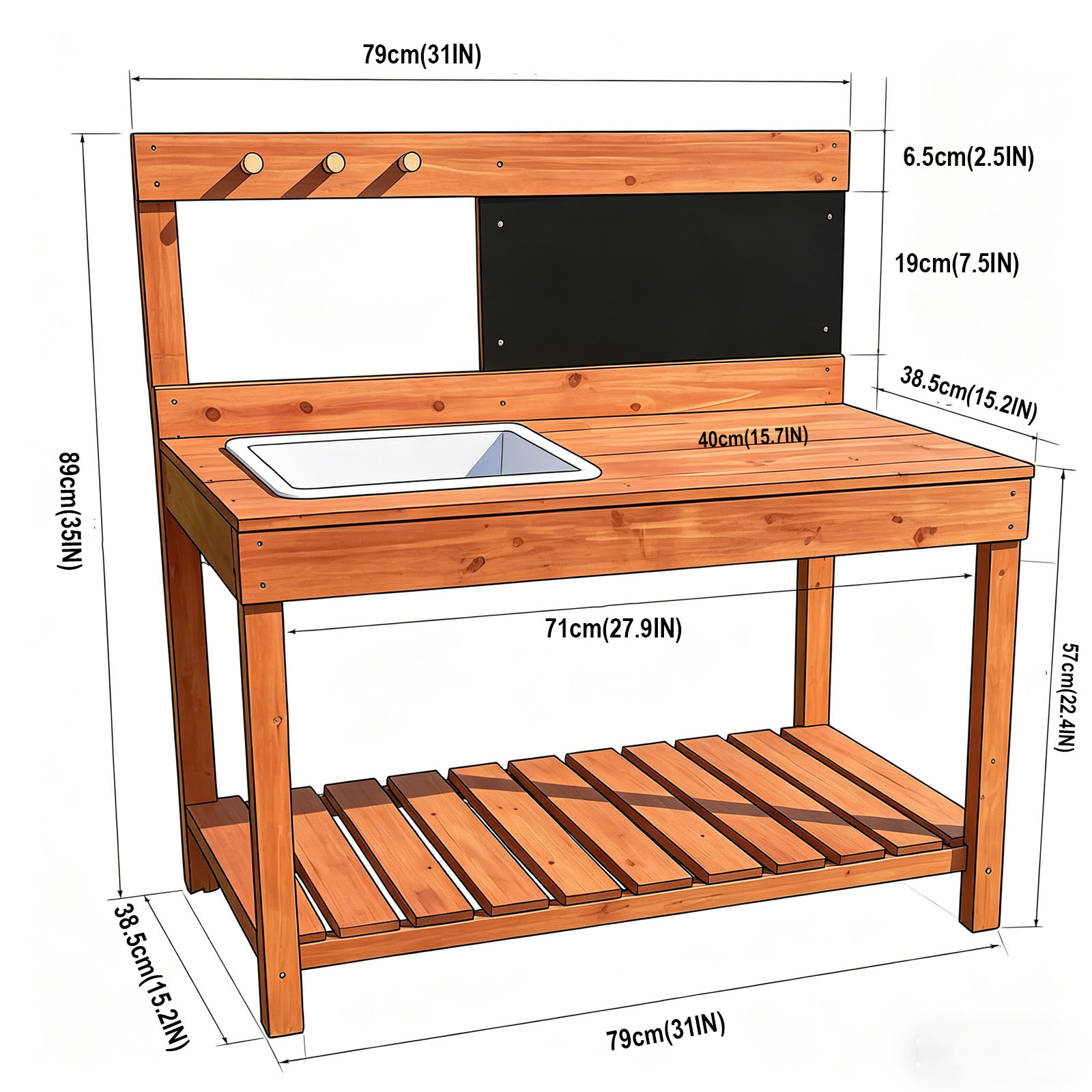 Ahşap Saksı Masaları Çocuklar  - Kids Outdoor Table incelemesi ve fiyatı