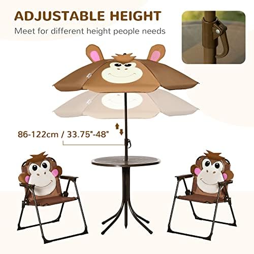 Çocuk Masa ve Sandalye Takımı  - Kids Outdoor Table And Chairs With Umbrella incelemesi ve fiyatı