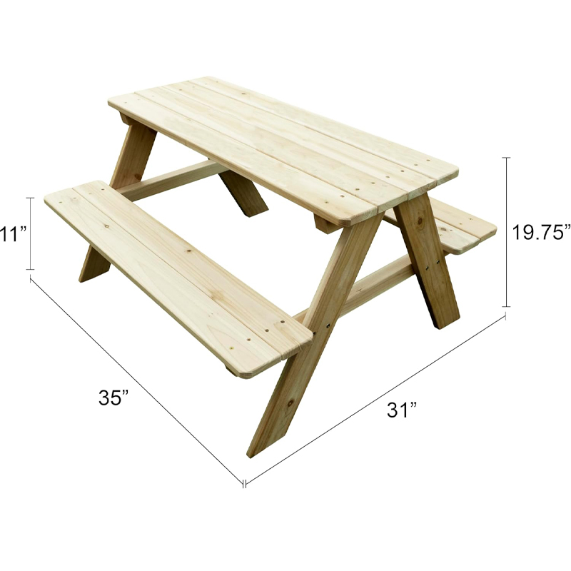 Ahşap Çocuk Piknik Masası ve B - Kids Outdoor Picnic Table incelemesi ve fiyatı