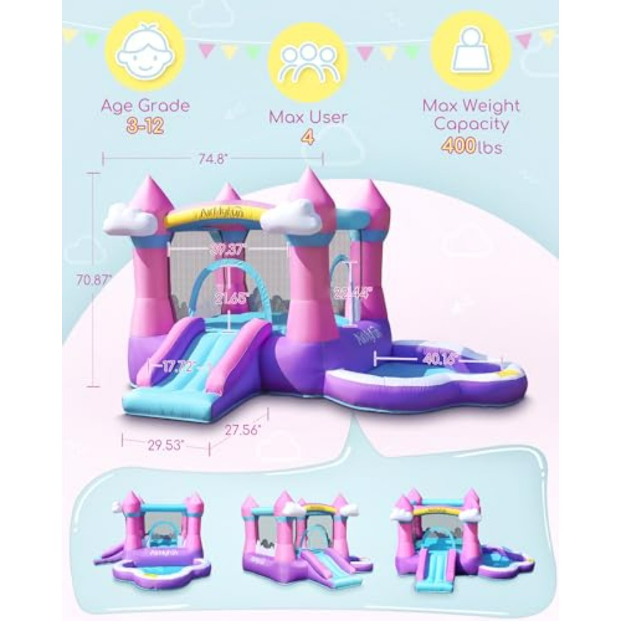 3-8 yaş arası çocuklar için pe - Kids Outdoor House With Slide incelemesi ve fiyatı