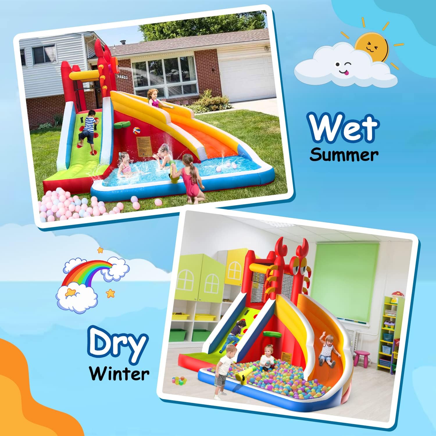Çocuklar için Su Kaydıraklı Bü - Kids Outdoor Climbing incelemesi ve fiyatı
