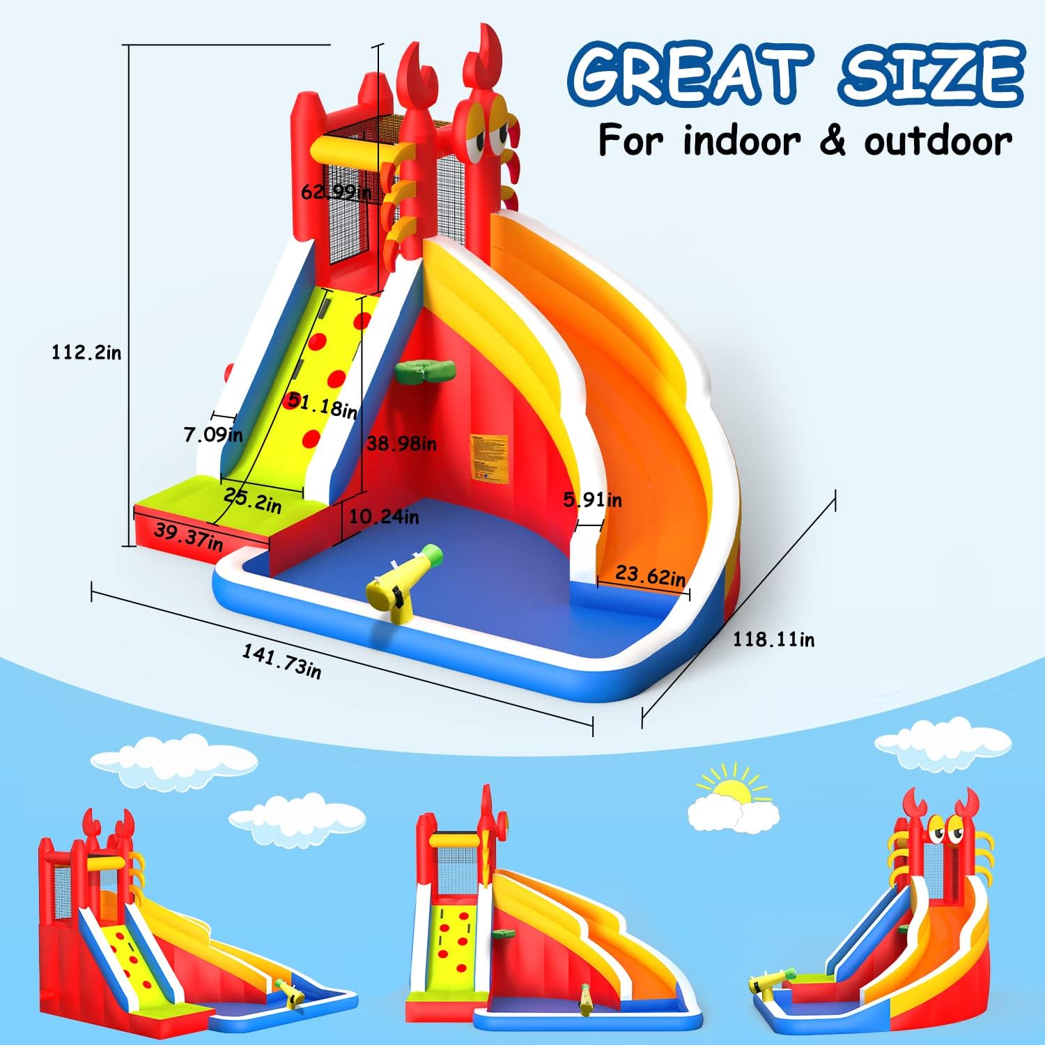 Çocuklar için Su Kaydıraklı Bü - Kids Outdoor Climbing incelemesi ve fiyatı