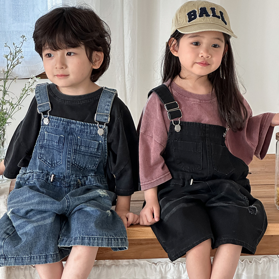 2026 Yaz Unisex Çocuk Denim Tu - Kids Outdoor Overalls incelemesi ve fiyatı