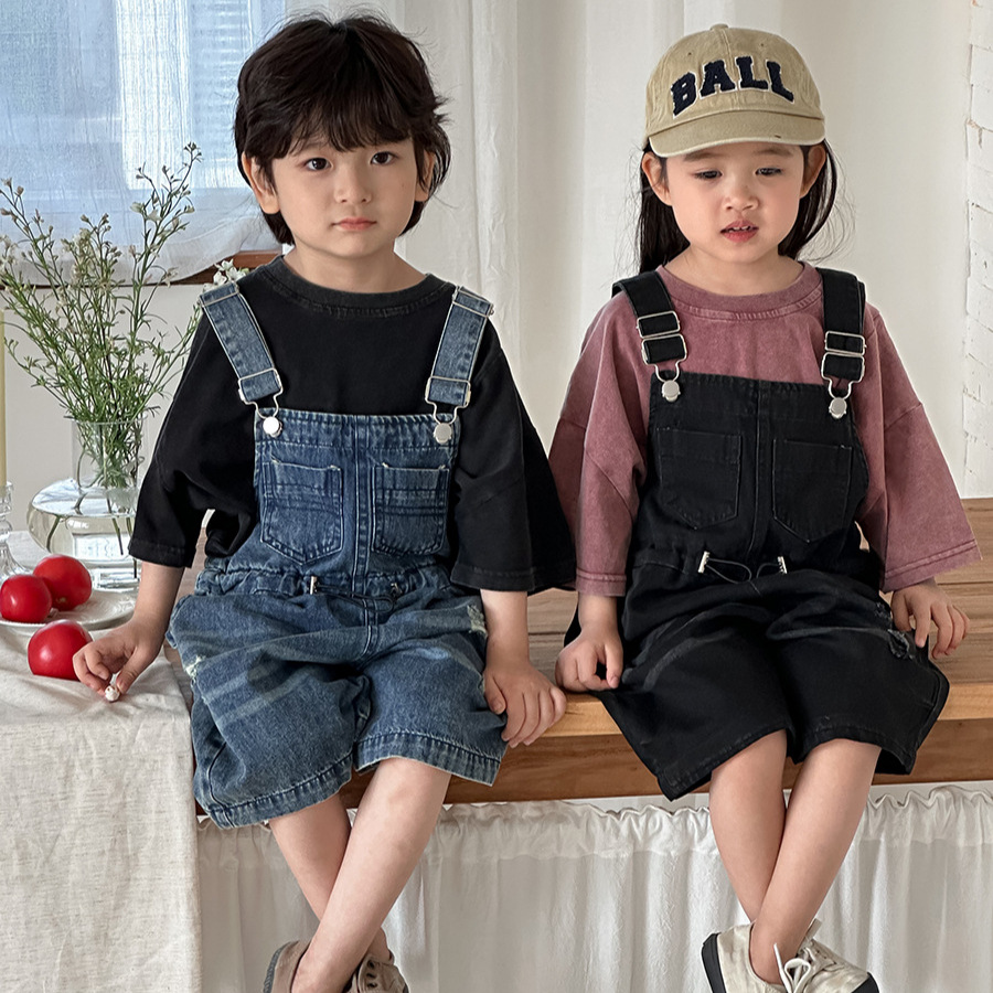 2026 Yaz Unisex Çocuk Denim Tu - Kids Outdoor Overalls incelemesi ve fiyatı