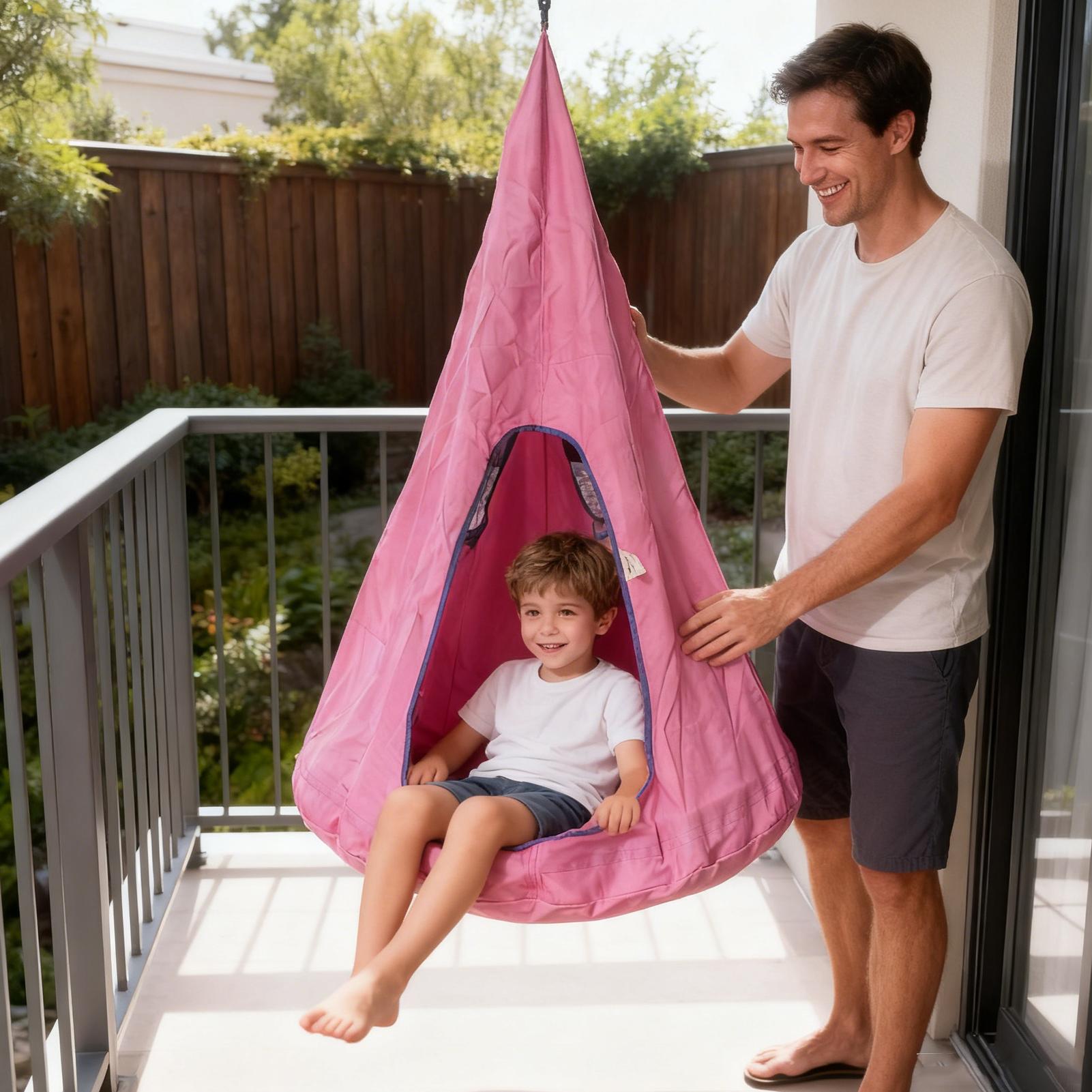 Çocuklar İçin Minderli Pod Sal - Kids Outdoor Nest Swing incelemesi ve fiyatı