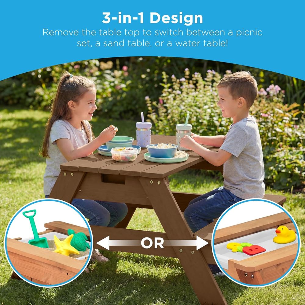 Çocuklar için Şemsiyeli Piknik - Kids Outdoor Picnic Table incelemesi ve fiyatı