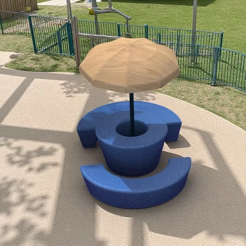 Modern Dış Mekan Yuvarlak Masa - Kids Outdoor Table And Chairs With Umbrella incelemesi ve fiyatı