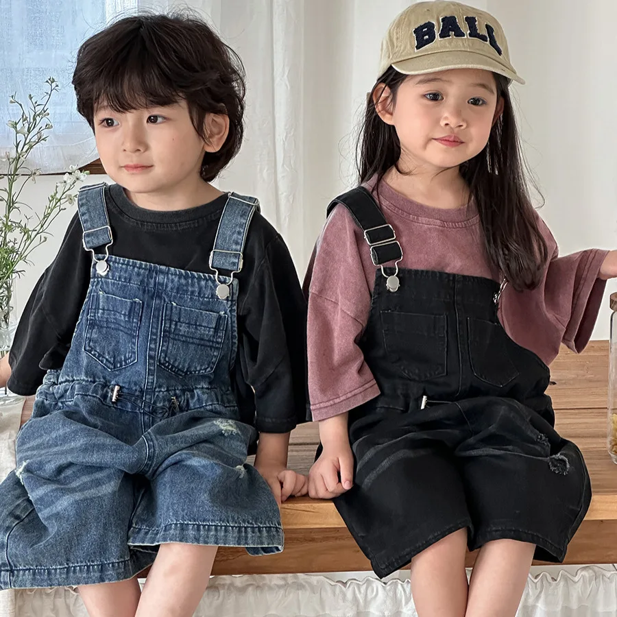 2026 Yaz Unisex Çocuk Denim Tu - Kids Outdoor Overalls incelemesi ve fiyatı