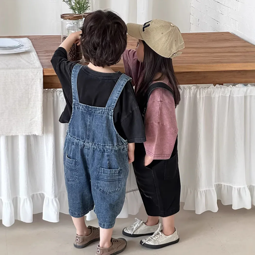 2026 Yaz Unisex Çocuk Denim Tu - Kids Outdoor Overalls incelemesi ve fiyatı