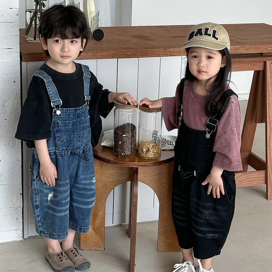 2026 Yaz Unisex Çocuk Denim Tu - Kids Outdoor Overalls incelemesi ve fiyatı