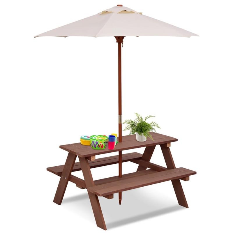 Açık Hava 4 Kişilik Çocuk Pikn - Kids Outdoor Picnic Table incelemesi ve fiyatı